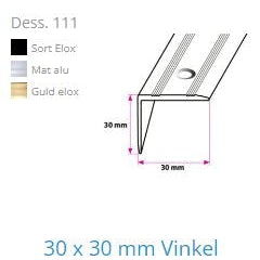 30x30 mm vinkelprofil