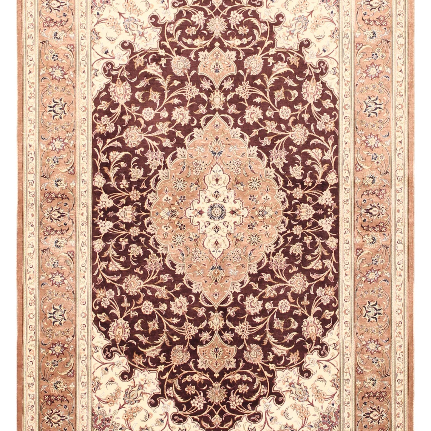 Ghom silk - Ægte tæppe 242x169cm.