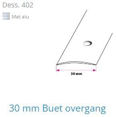 30 mm Buet glat overgang