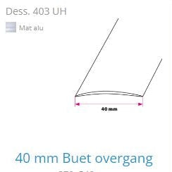 40 mm Buet glat overgang