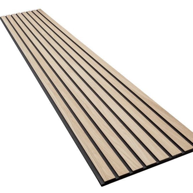 Akustik- og designpanel - Egefinér / Sort MDF