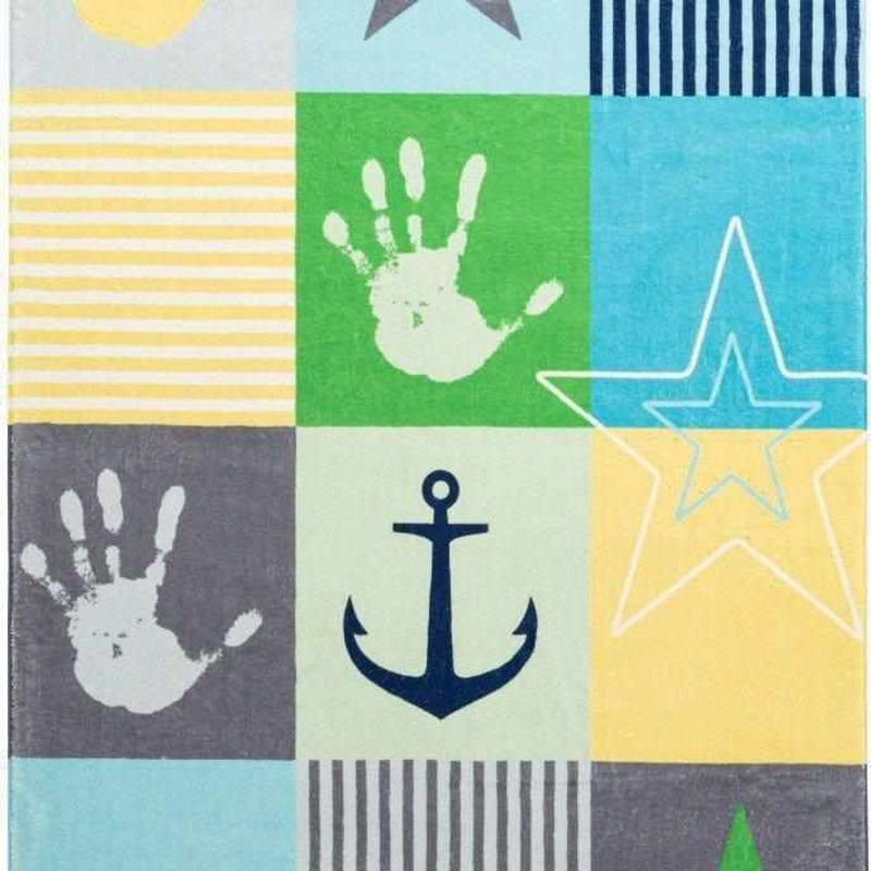 Kids multi tæppe 120x170 cm-Egulve-kidsstarblue411-Egulve