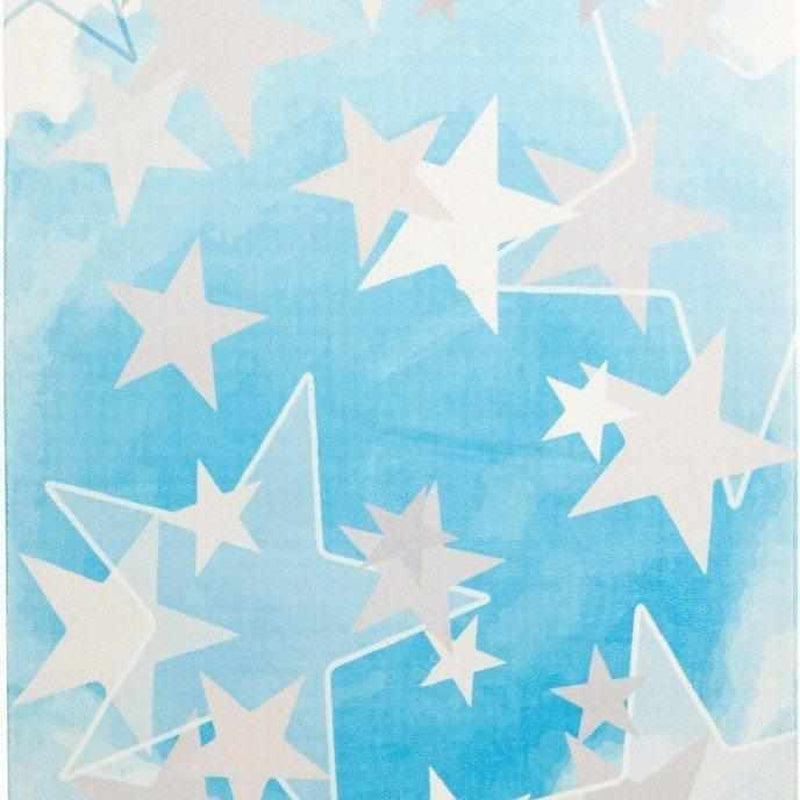 Kids star tæppe 120x170 cm-Egulve-kidsstarblue410-Egulve