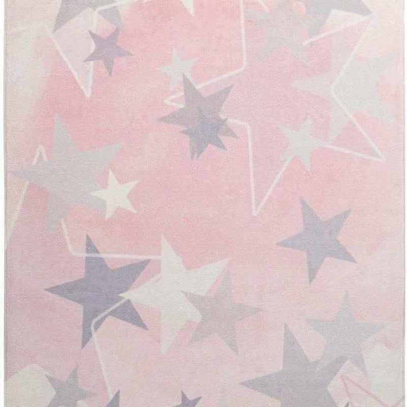 Kids star tæppe 120x170 cm-Egulve-kidsstarpink410-Egulve