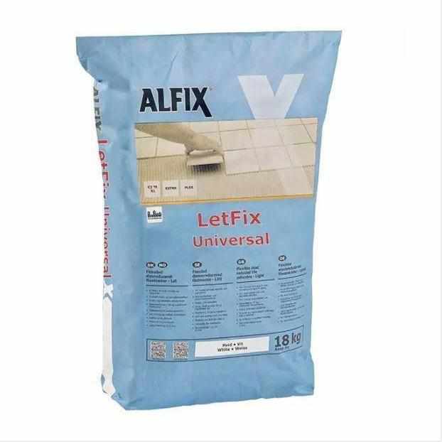 Alfix Letfix Universal Hvid fliseklæb 18 kg-Alfix-Egulve