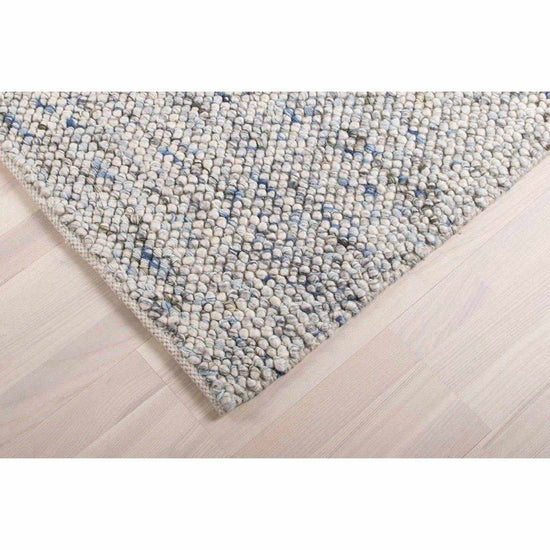Oxford tæppe-Egulve-Oxford ivory blue-Ø160 cm-Egulve